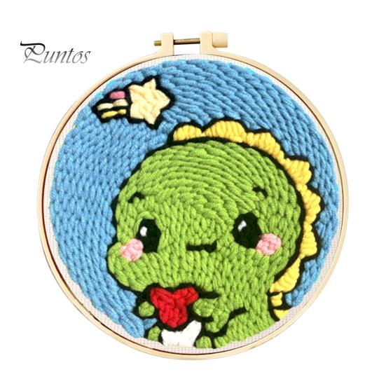 

Набор для самостоятельного изготовления вышивки крестом для начинающих, мультяшный узор с иглой для вышивки крестом, набор для начинающих для взрослых и детей M