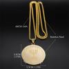Hebreeuwse Hanukkah Menora Kaarsen Jeruzalem Ketting voor Vrouwen Mannen Roestvrij Staal Israël Je Magen Ketting Sieraden N2665-3S02