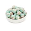 10Pcs 15mm New Silicone Beads Round Print Colorful Spacer Beads Food Grade  Baby Nursing Necklace Pacifier Chain Teether Toys