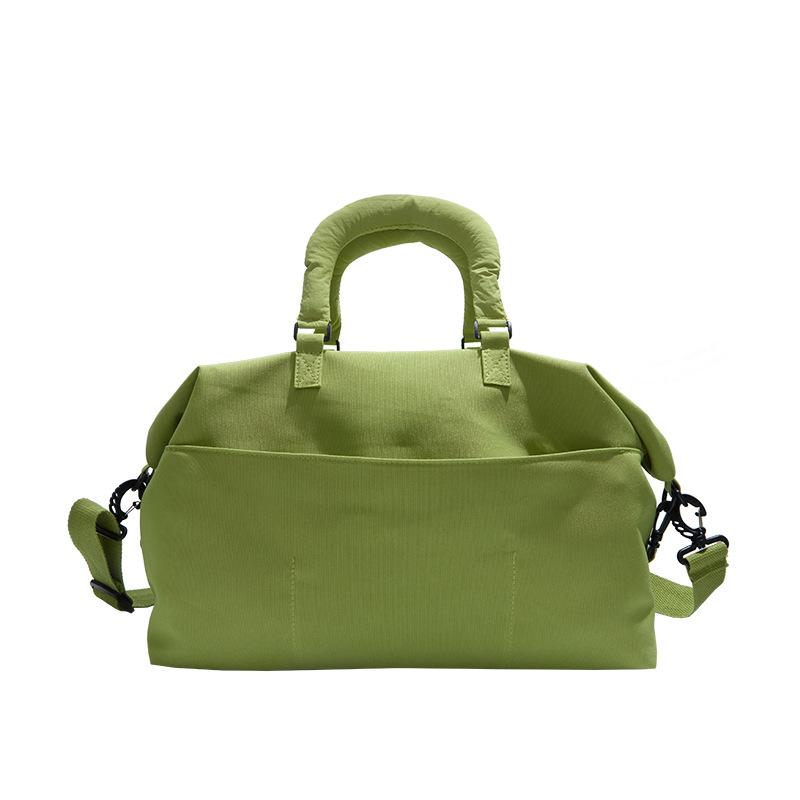 

New lightweight travel bag women s large-capacity handbag short-distance business trip luggage bag men s sports fitness shoulder bag зелений
