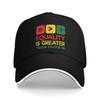 Black History Equality Greater Than Division Baseball Cap  Fashion Women Unisex Trucker Hat Fishing Snapback Cap Gift Idea
