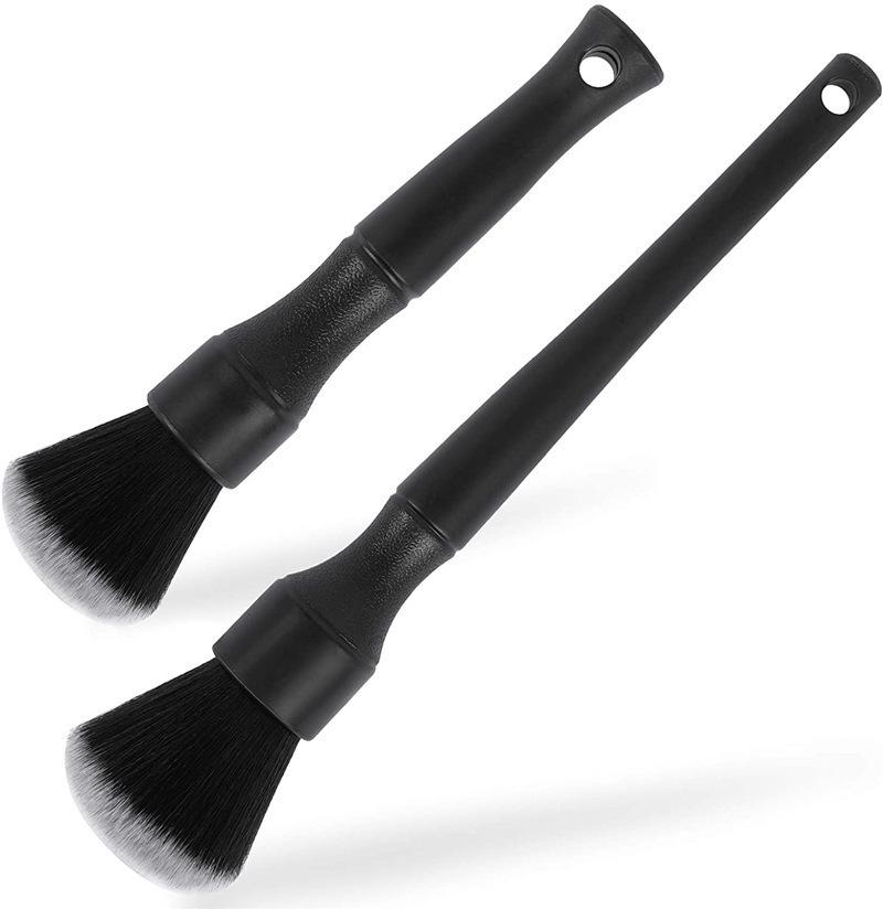 Super Soft Black Interior Car Detailing Crevice Brush - Air Conditioner Cleaning Tool
