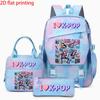 3PCS Numbered 6&7 Pattern Knapsack Set | The Perfect Choice for School & Journey With Premium Quality Materials
