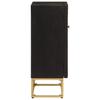 Sideboard Black 55 x 30 x 76 cm Solid Mango Wood and Iron