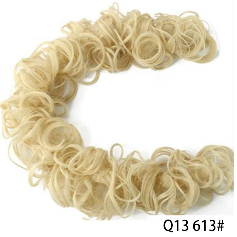 Messy Bun Hair Piece Long Chignon Elastic Wavy Curly Hair Bun Scrunchies Extensions Synthetic Hairpieces for Women Girls