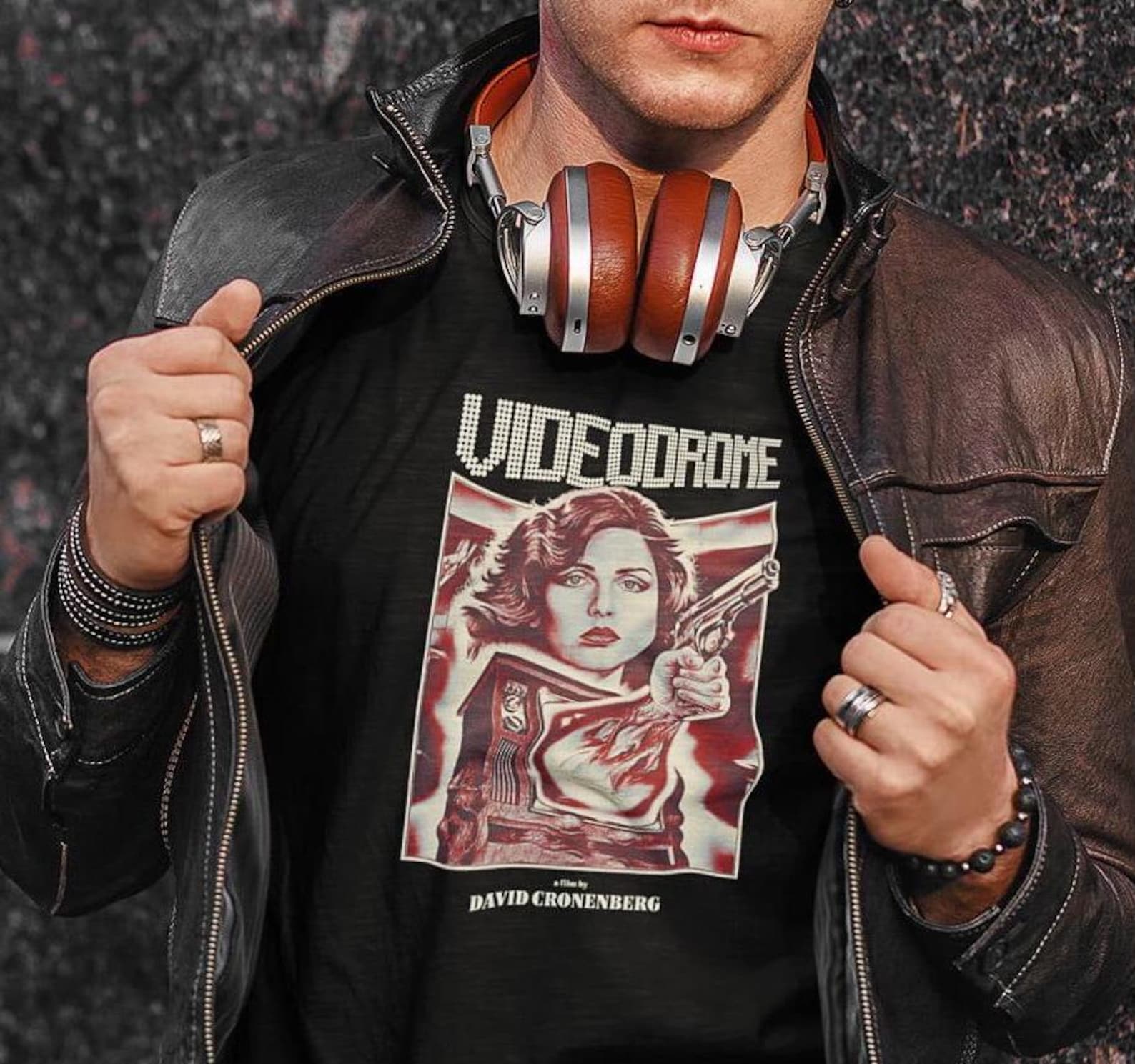 Videodrome T-Shirt – David Cronenberg Cult Horror Tee M