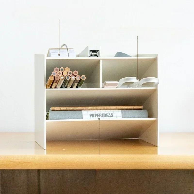 Plastic Slanted Desktop Stationery Storage Rack, Simple and Multi Specification Storage Pen Holder