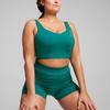 Puma X Pamela Reif Collaboration Top Korsett Einfarbig Lässig Slim Fit Sport-BH Damen Unterwäsche Grün 525143-42