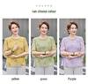 Elegant Summer Top Set for Mom - New 2026 Chinese Style Three-Quarter Sleeve Two-Piece