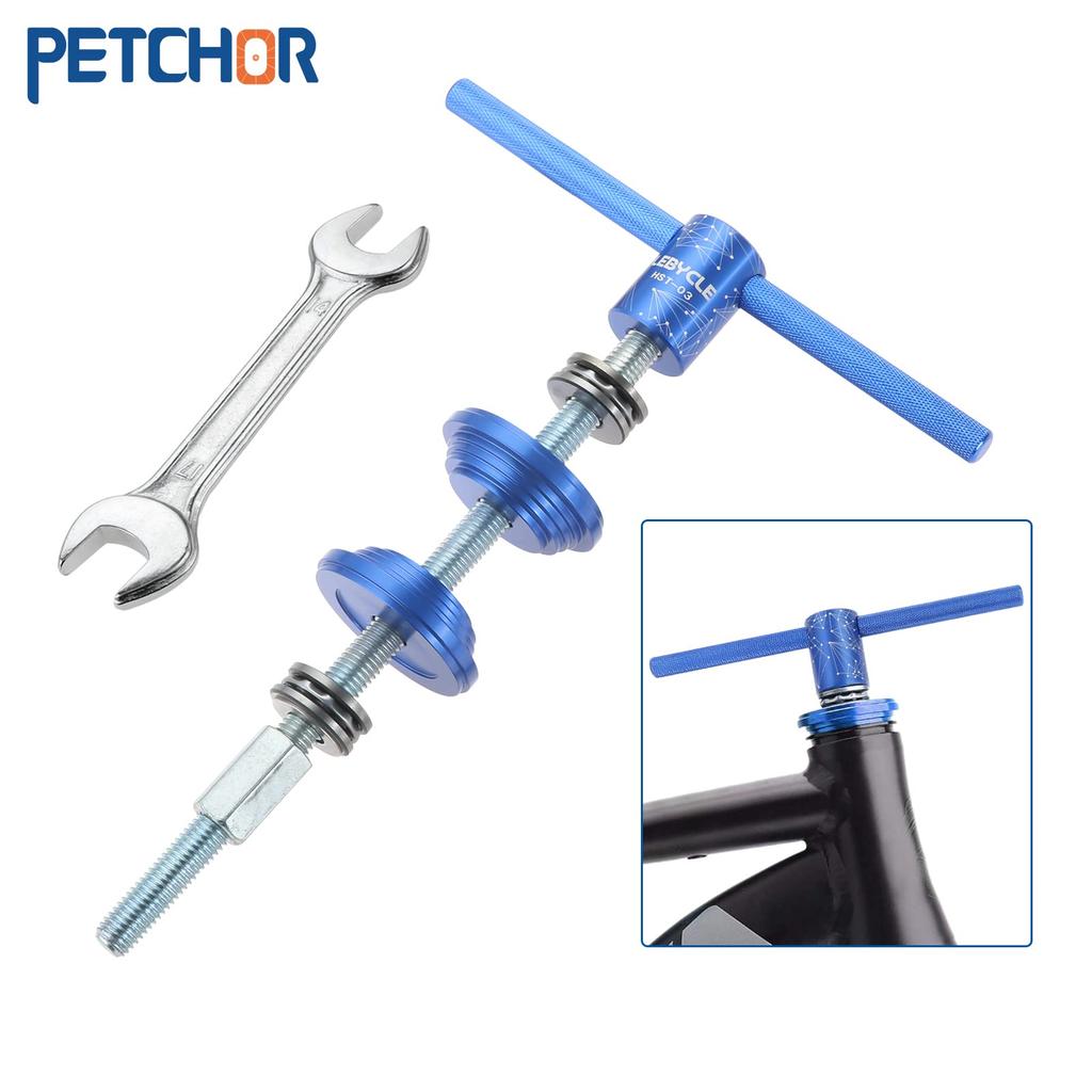 Bicycle Headset Press Bottom Bracket Press Installation PETCHOR Bicycle Press Fit Installation BB Press Tool for Bottom Bracket Fits Headset