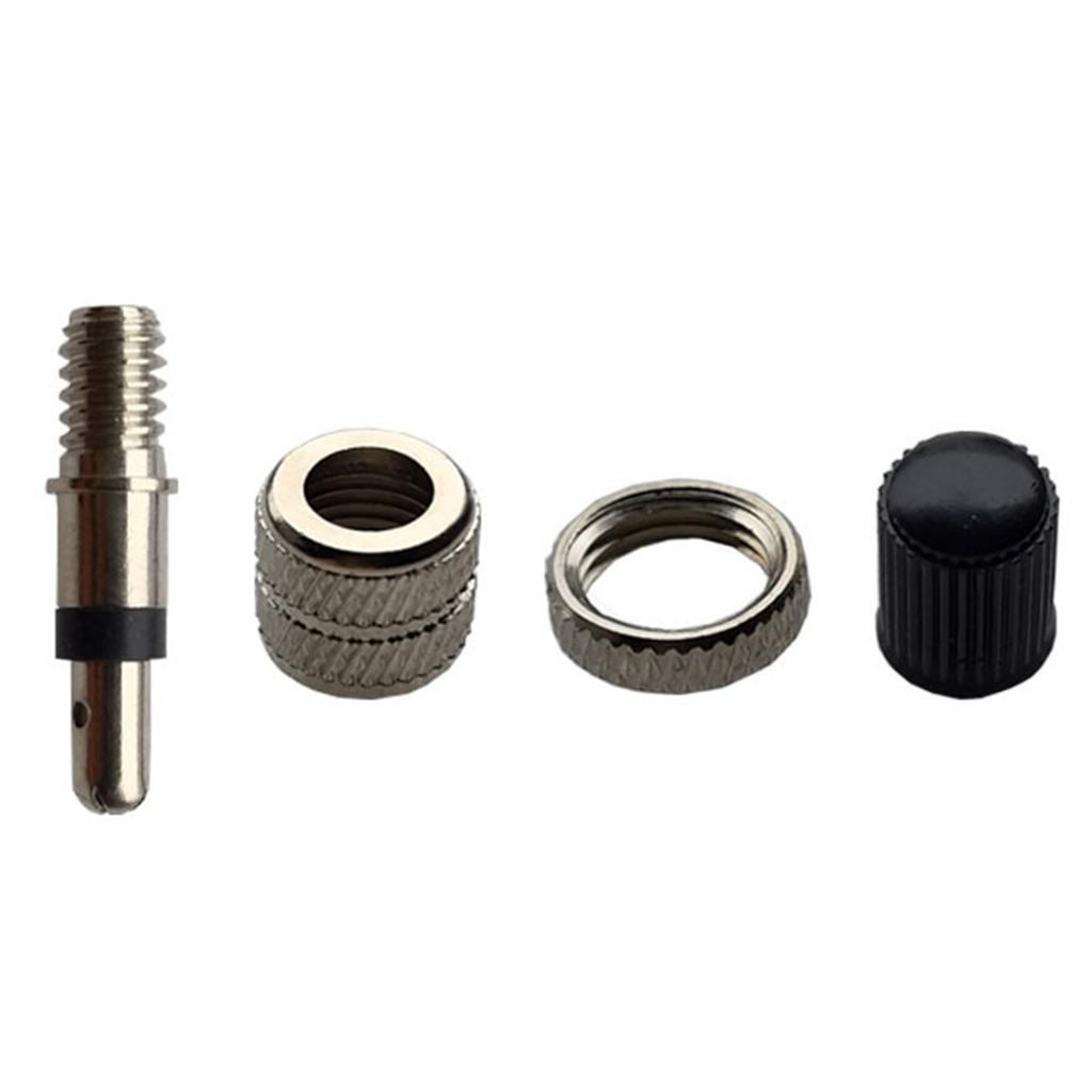 6Pcs Bike Replacement Cores Valves Stem Replacement Bike Removal Tool Valves Cores Bike Cores Valves Repair Tool Set