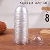 50Pcs/Set Disposable Cupcake Cups Or Lids Disposable Muffin Cups Heat Resistant Glossy Cupcake Liners Diy Baking Supplies