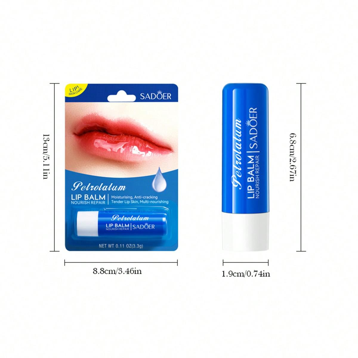 

Прозрачный вазелиновый увлажняющий бальзам для губ Увлажняющий бальзам для губ против трещин colourless разноцветный