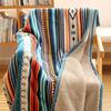 Nordic Bohemian Flannel Sherpa Blanket Double Layer Thick Warm Cozy Throw for Nap Sofa Bed Camping Household Products Decoration