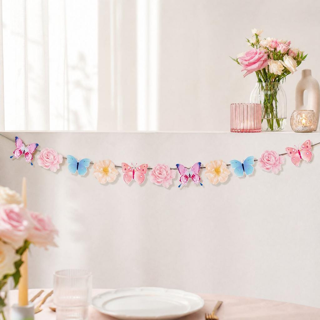 Colorful Butterfly Party Decorations, Hanging Ornaments for Birthday and Baby Shower