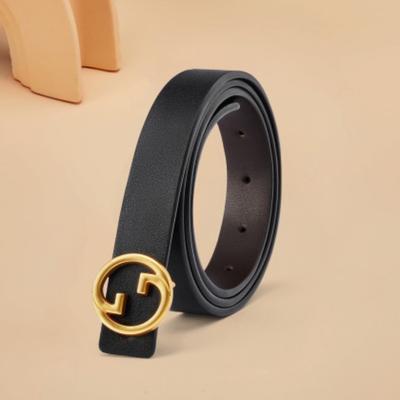 New Belt Women'S No Interlayer Leather Thin Belt Jeans Belt Suit Pants Decorative Korean Version Belt Women