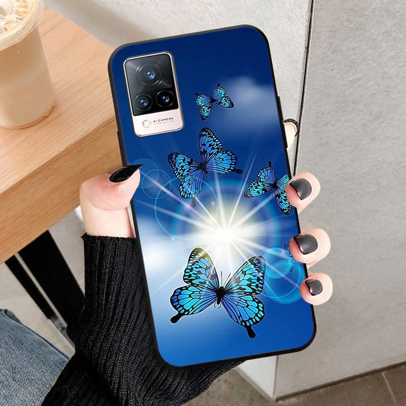 For Vivo V21 5G Case V2050 Silicone Soft Protective TPU Funda Cases for Vivo V21 4G Back Cover Bumper for VivoV21 V 21 5G V21E