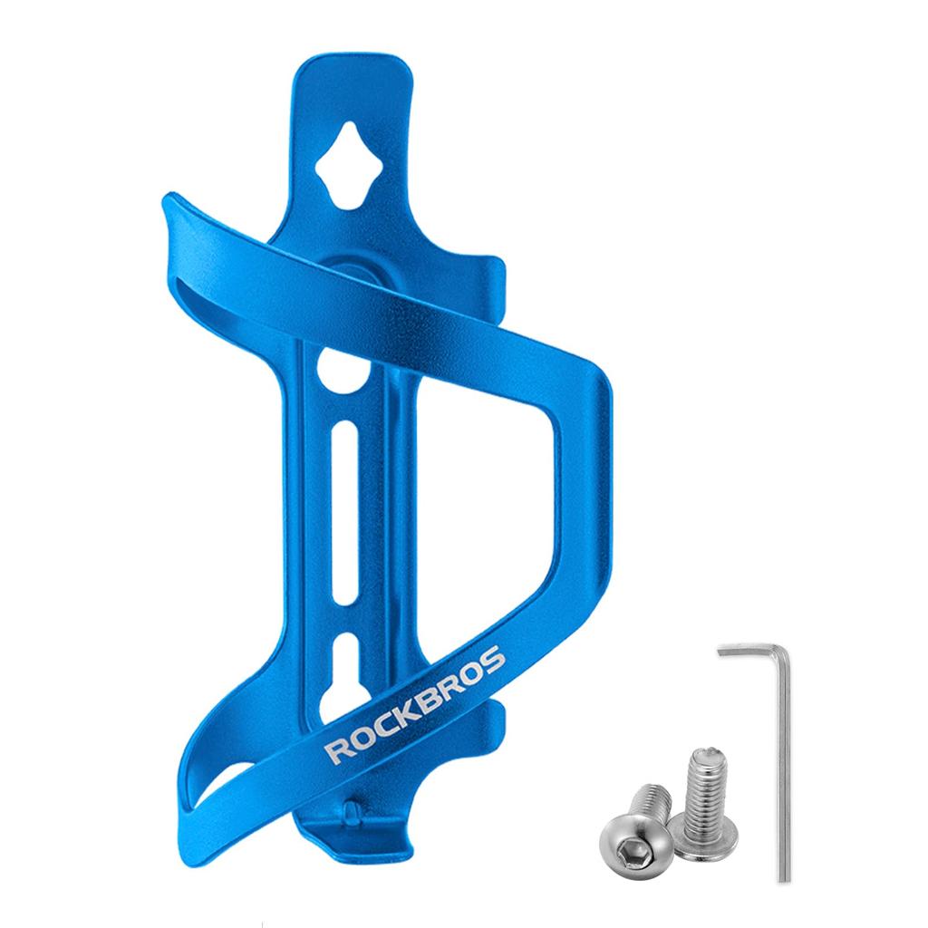 ROCKBROS Sykkel Drikke Støpt Design med Side Stilig og Slitesterk Aluminiumslegeringsdesign for Landeveis- og Cross-sykler Holder/Flaskeholder, Lettvekt,