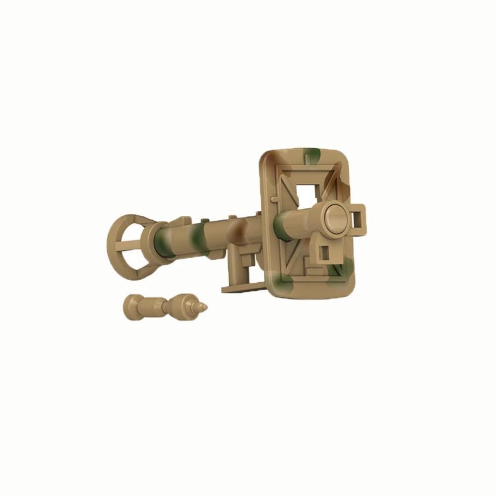 MOC WW2 Military War Weapon Soldier Accessories Building Blocks Roadblock Motorcycle Weapon case container Weapon Bag Brick Toy