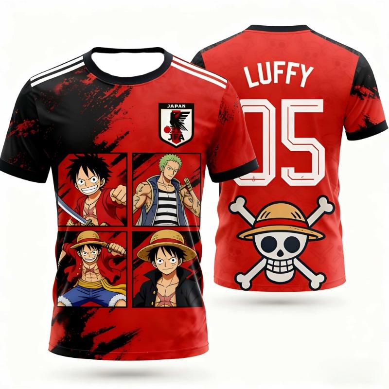 Summer 2026 One Piece Road Flying "Straw Hat Group 01" Sports Themed 3D Printed Breathable Quick Dry T-shirt for Men and Women