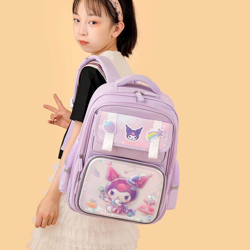 Schoolbag Cartoon Primary School Boys and Girls Grades 1-4 Backpack Large Capacity Lightweight Versatile Batch