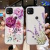 Transparent Clear For Xiaomi Redmi 9C 9 9A 9T 10A Cover Silicone Rose Flower Oil Painting Lavender Phone Case For Redmi9C NFC