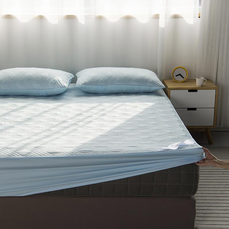 

High-Density Quilted Cotton Mattress Protector with Pillowcase - Non-Slip, Thickened Fit Pair of Pillowcases