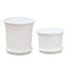 Pothos Planter with Saucer Flowerpot with Drainage Holes Ventilated Plant Pot for Roses Orchids Blueberries Indoor Outdoor Use