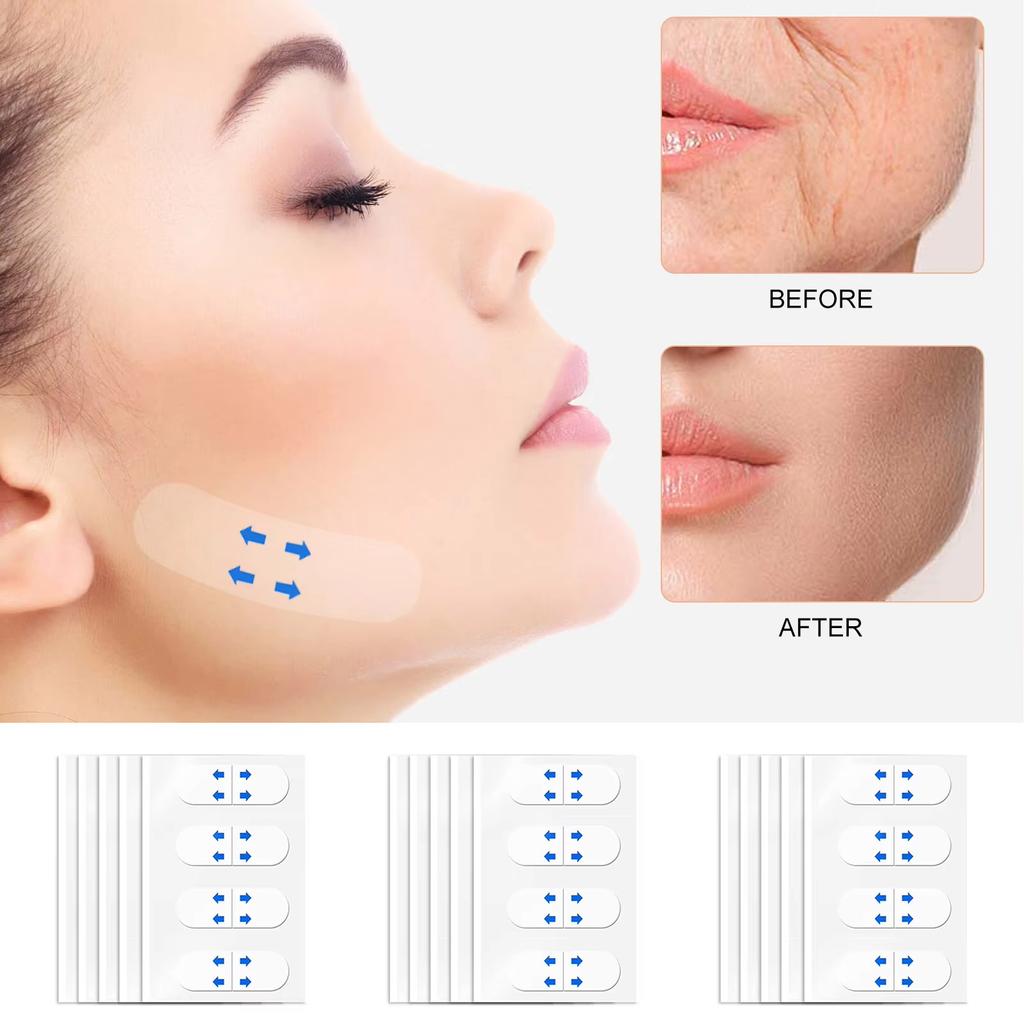120Pcs Invisible Face Stickers V Shape Neck Eye Double Chin Lift Tapes Patch for Ladies Christmas Holiday Gifts