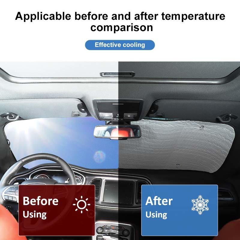 Car Windshield Sunshade Window Shade Foldable Sun Visor Cover Fit For Dodge Challenger 2009-2014 Car Interior Accessories