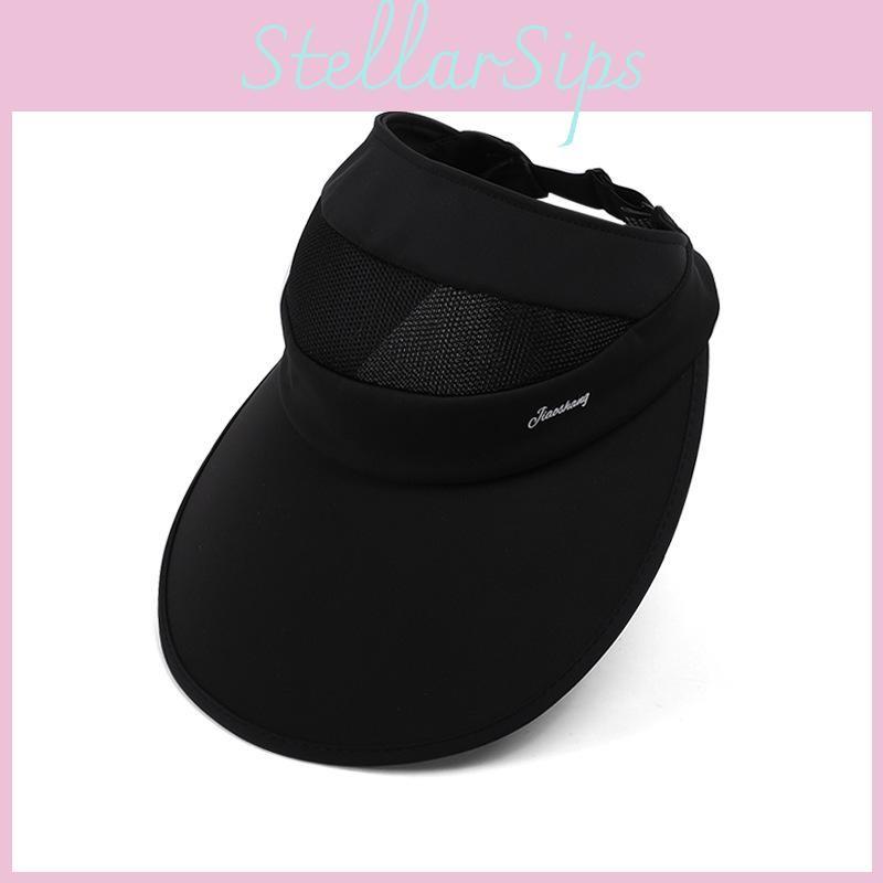 Wide Lightweight Summer Brim Sun Hat Polyester Fabric Women Sunshade Uv Defense