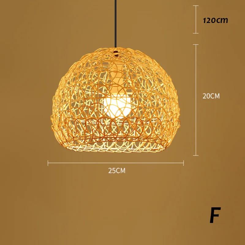 

Китайская люстра из ротанга, ручная работа, плетеная лампа, внутреннее освещение, светильник для гостиной, светодиодный подвесной светильник для обеденного стола, декор для дома warm light