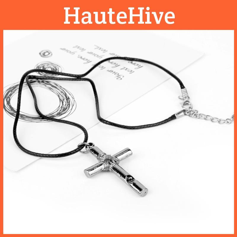 Hell Girl Cross Pendant Necklace With Alloy Design For Women And Men