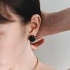 Glassy Bean Earring (4colors)