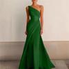 2026 Elegant Cross-Shoulder European & American Light Luxury Slim-Fit Banquet Gown