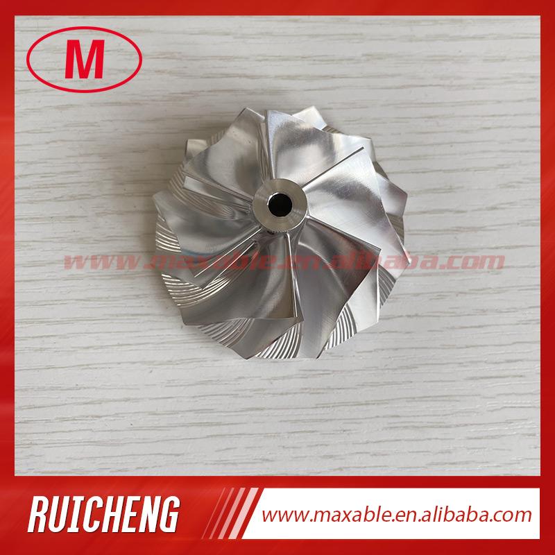 GT15-25 Reverse 47.10/63.40mm 6+6 Blades High Performance Turbo Aluminum 2618/billet Compressor Wheel