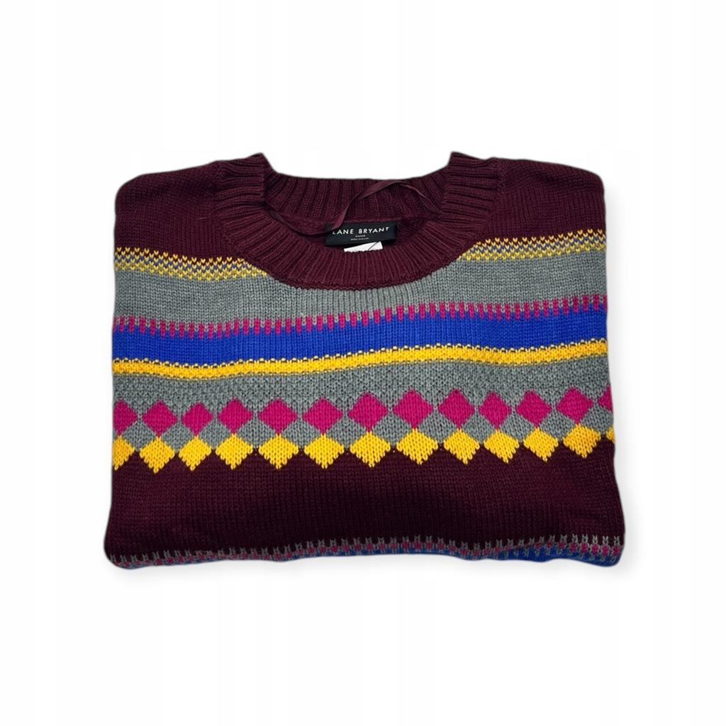 Kolorowy Sweter Damski Lane Bryant 22/24