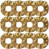 12pcs 11cm Shiny Metallic Scrunchies Hair Ties Elastic Band for Women Gym Dance Cheerleading Softball Volleyball Baseball Team