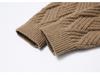 2025 Autumn/Winter Men's Round Neck Trendy Cable Knit Sweater Jacket