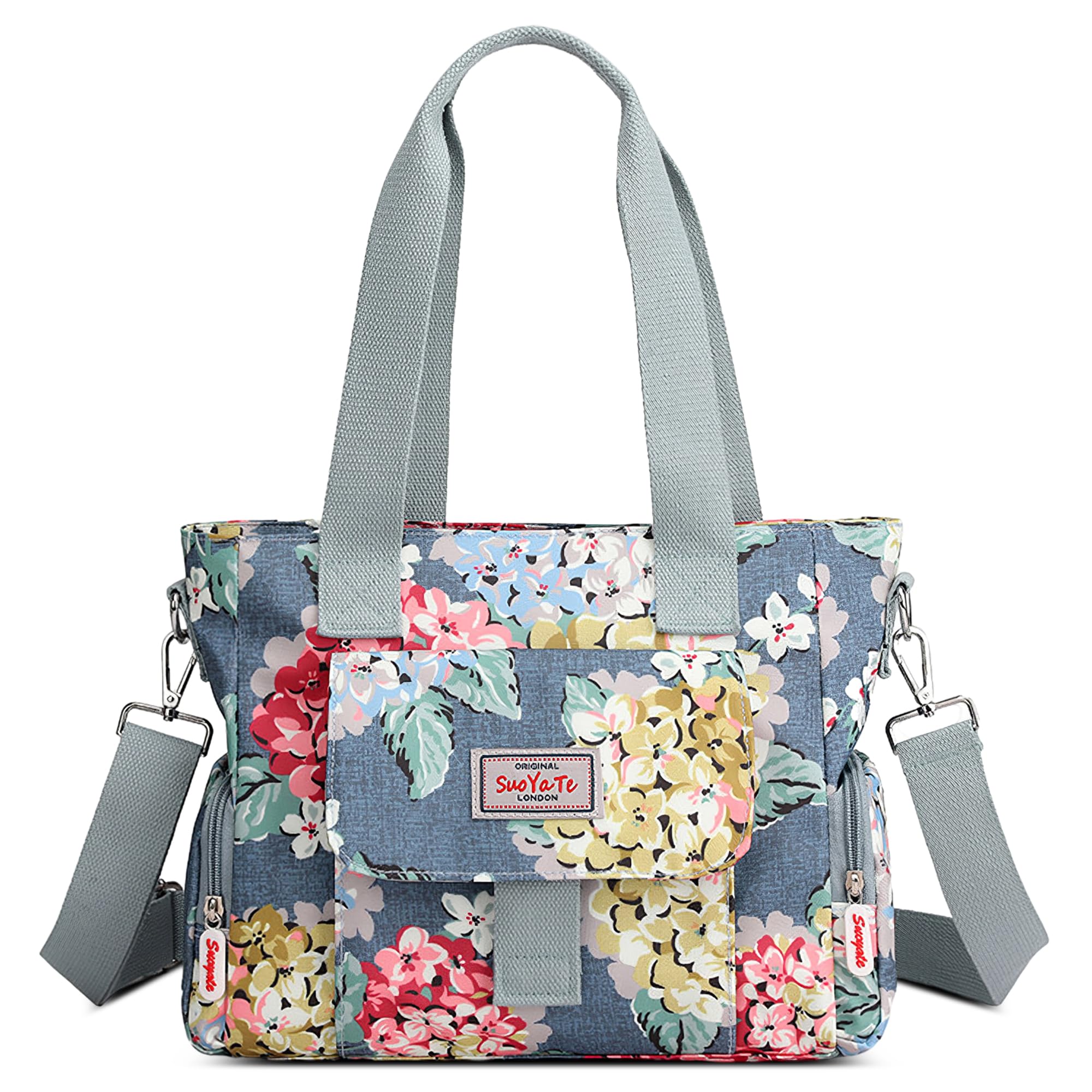 

Handbag for Tote Large Shoulder Crossbody Multiple F [FORRICA] Women, Bag, Capacity, Bag, Waterproof, Bag, Women s, Crossbody, Pouch, Pockets, Flower,