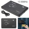 13.56MHZ USB M Ifare RFID Contactless Proximity Sensor Smart Cards/ID Card Reader 14443A with USB Cable Black New