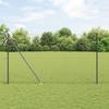 VidaXL Fence Kit Set of 2 Grey Steel 25 X 1.5 M Foldable 3353249