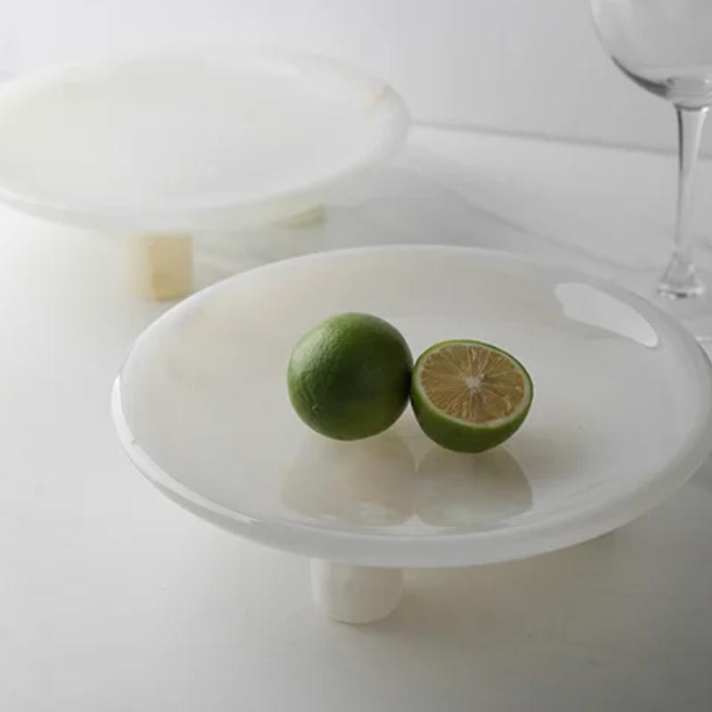1pc Marble Tray Perfume Jewelry Fruit Storage Tray Entrance Key Storage Rack Dressing Table Storage Tray Home Accessories