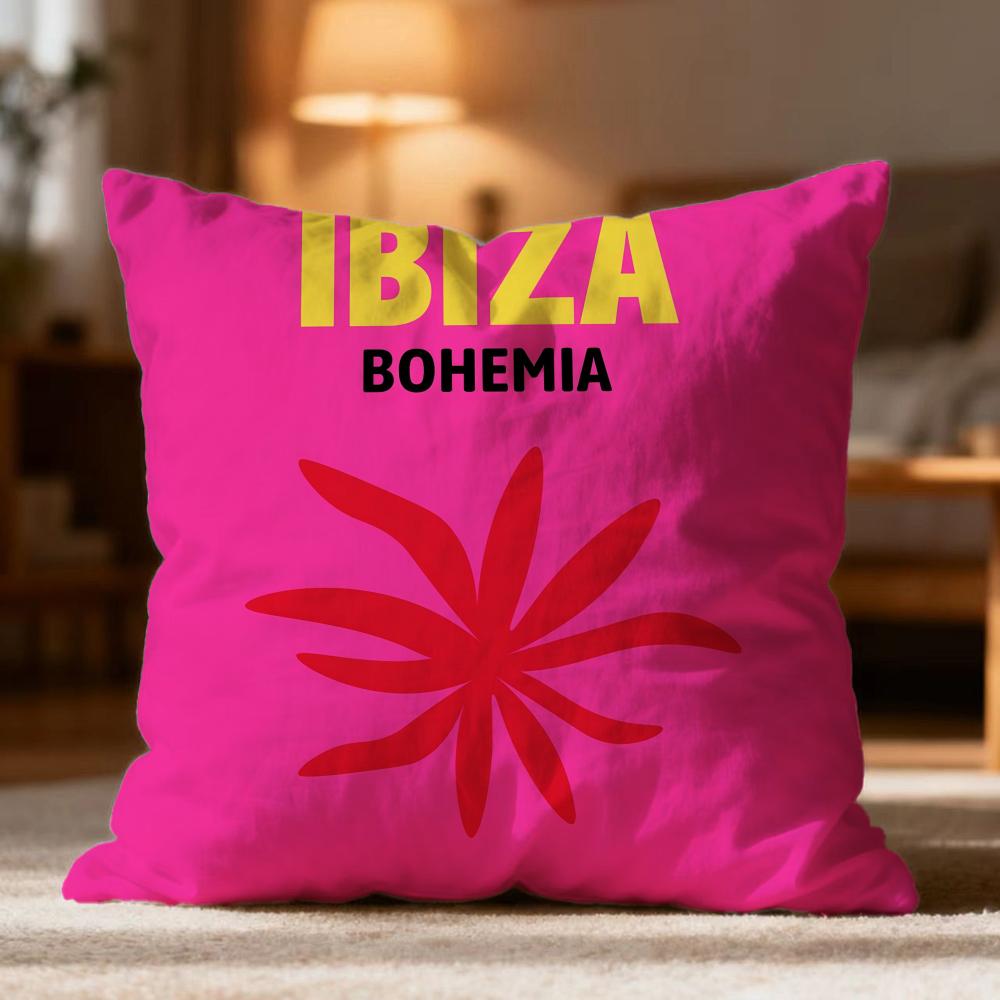 Hot T-Ttravel Vacationer Cushion Cover Soft Washable Pillow Case Multi-Scene For Couch Bed Travel Office Use