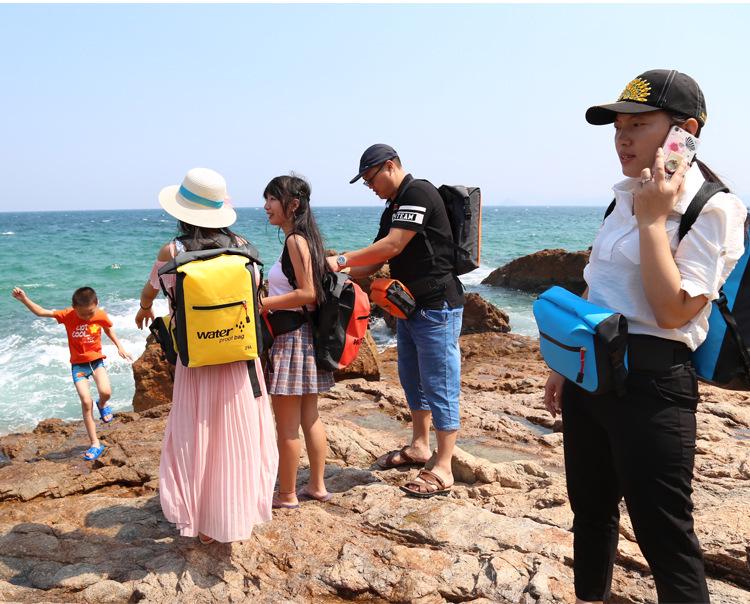 Outdoor Waterproof Multipurpose Backpack for Rafting, Mountaineering, and Swimming with Folding Water Bladder