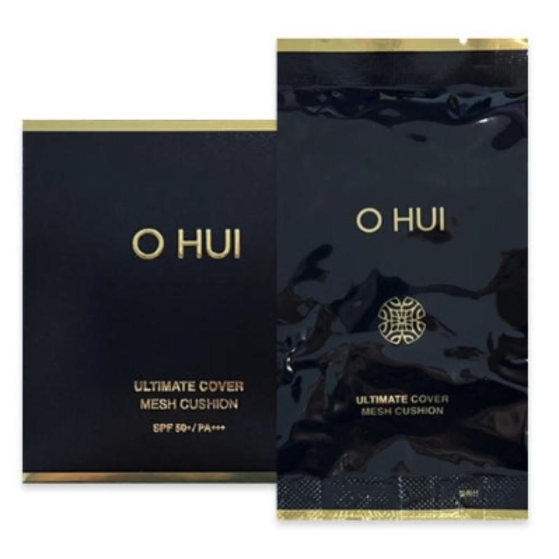 

OHUI Ultimate Cover Mesh Cushion Foundation 13г + Сменный блок 13г | Легкое Полное Покрытие с Уходовыми Свойствами 01 Milk Beige Refill