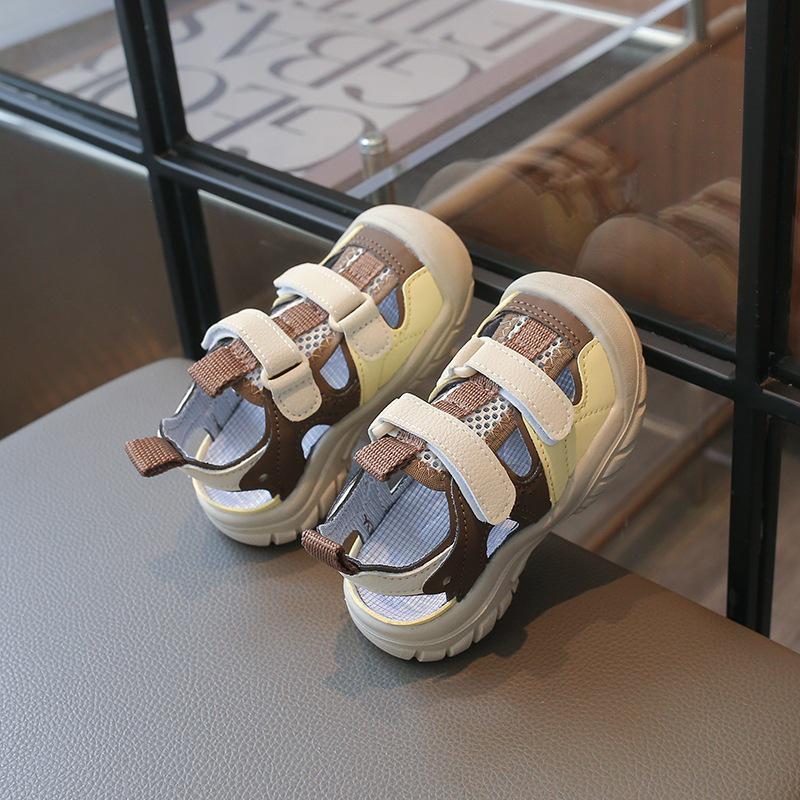 Girls Mesh Summer Sandals - Breathable, Outdoor Korean Style for Kids 21 хаки