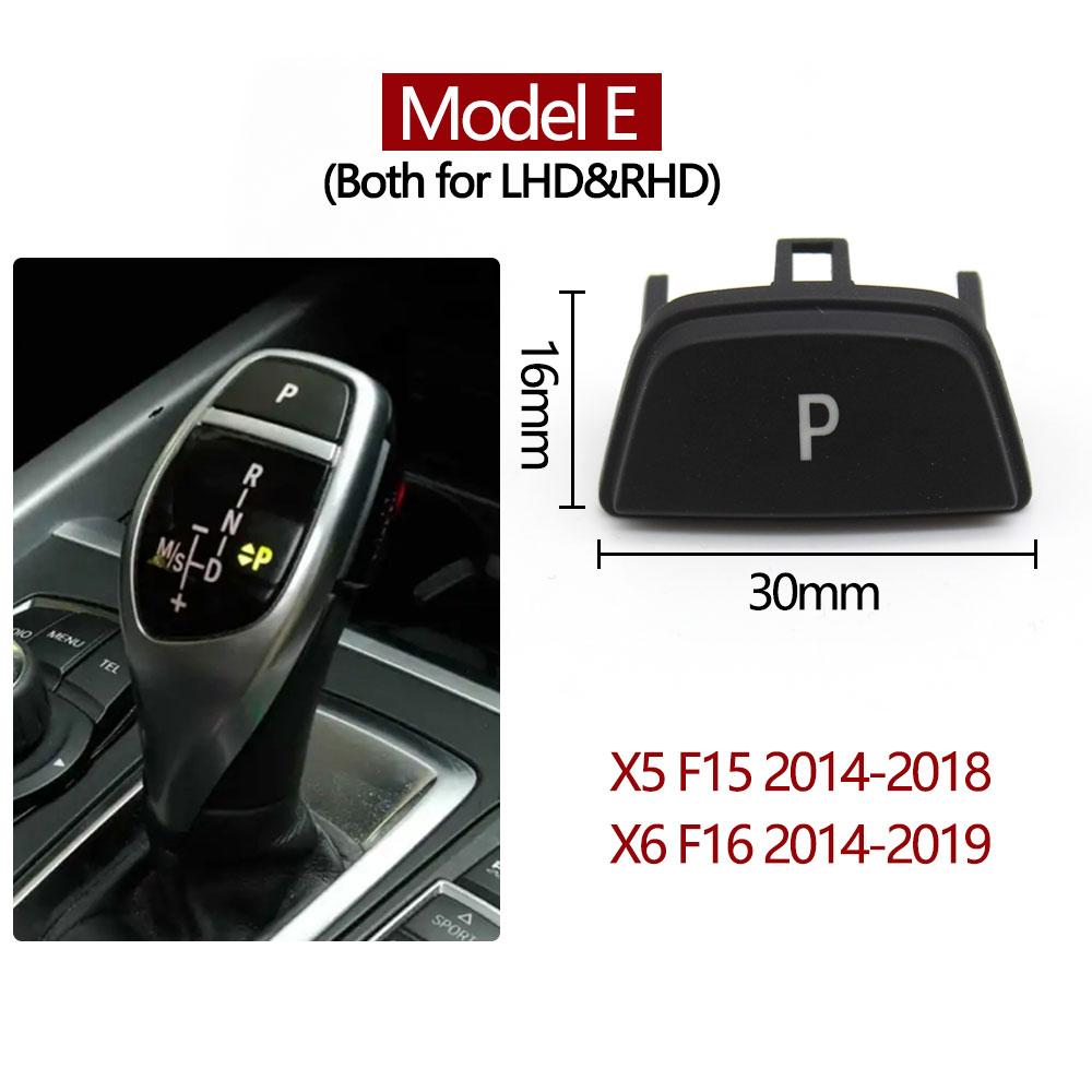 LHD RHD Car Gear Lever Auto Parking Button Letter P Button For BMW 1 2 3 4 5 7 X3 X4 X5 X6 E60 F20 F21 F30 F34 F36 F10 F11 F25