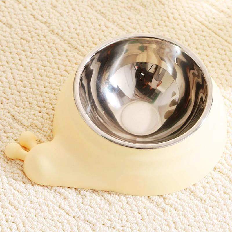 Dog Bowl Neck Protector Cat Food Bowl Cute Stainless Steel Bowls for Dog Feeding Non-slip Dogs Water Bowls Dogs Feeder Container
