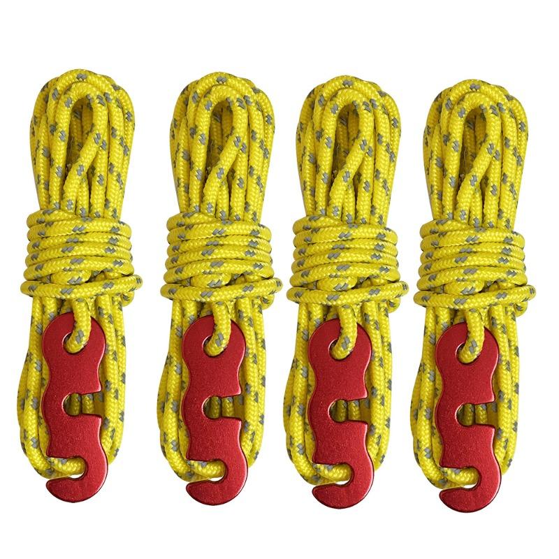 Outdoor Tent Rope Reflective Rope Canopy Rope Reinforced Windproof Rope Buckle Tent Fixed Wind Rope Tent Wind Rope Buckle